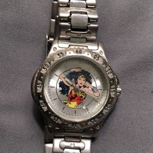 Vintage Fossil Wonder Woman watch